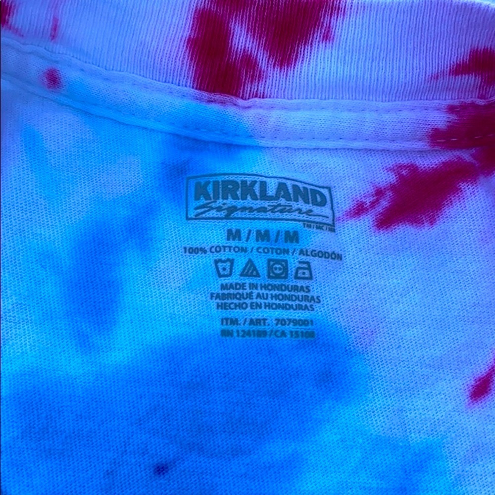 Kirkland Dye tee Size -M 100% Cotton - Picture 6 of 8